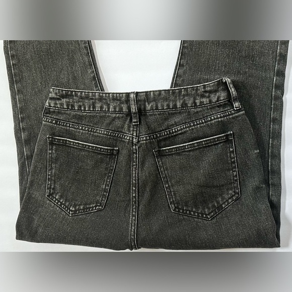 Pacsun Women's Pac Sun Sz 27 High Rise Black Wash Denim Straight Leg Mom Jeans - Picture 9 of 13